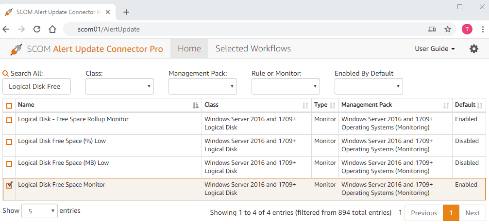 SCOM Alert Update Connector Pro Enterprise License Annual Subscription (Unlimited SCOM agents)
